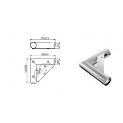 Nábytková nožička NN24, Ø35 mm, chrom