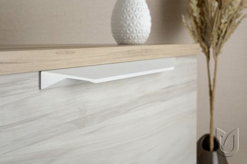 Produktová fotka profilové úchytky Zoid v povrchové úpravě bílá matná - značka Tulip