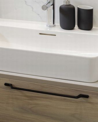 Nábytková úchytka Mount – farba čierna matná, značka Tulip