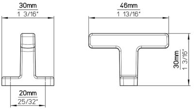Technický obrázek knopka Shirama 2641, starozlatá ZN83, značky Siro