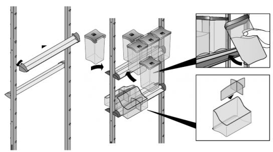 Technický nákres KS - Sada misek na potraviny s víkem, 2ks