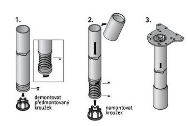 Technický obrázek Krytka pro nohy FEMI