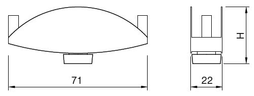 Technický obrázek Nastavitelná patka RS