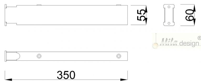 Technický obrázek podpěra MWS35