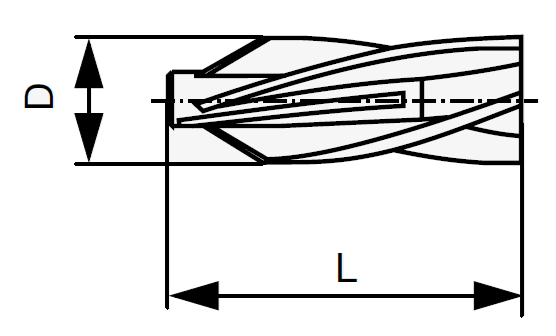 Technický nákres Fischer rozpěrná hmoždinka GB do pórobetonu