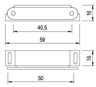 Technický obrázek magnet nábytkový 59mm