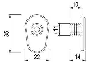 Technický obrázek srazová narážka