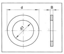 Technický nákres Reduční kroužky PILANA