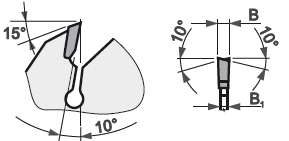 Technický nákres pilový kotouč pro univerzální řezání PILANA 5381 - 26 WZ