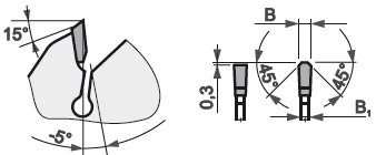 Technický nákres pilový kotouč na plasty a neželezné kovy PILANA 5387 - 13 TFZ N