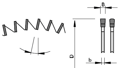 Technický nákres pilový kotouč pro formatovací řezání LEUCO 102370 TR-F Topline