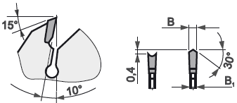 Technický nákres pilový kotouč pro formatovací řezání PILANA 5390 DHZ