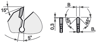 Technický nákres pilový kotouč na ruční elektrické nářadí PIlana 5391 TFZ L