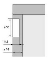 Technický obrázek Závěsné kování SAH 305