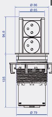 Technický nákres Bachman Elevator Home