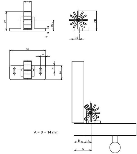 Technický obrázek úžasná příchytka