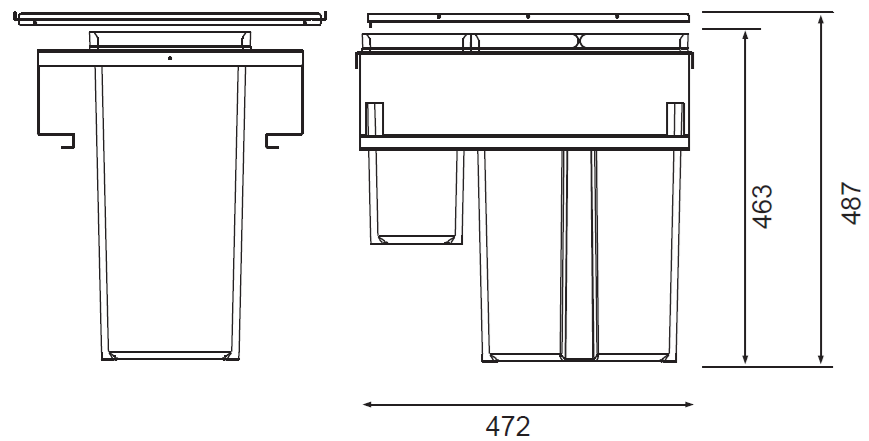 Technický nákres Sorter Metal Line 571