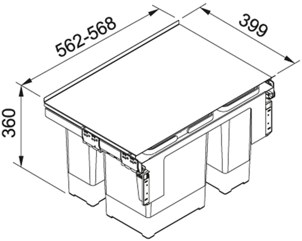 Technický nákres Sorter Garbo 60-3